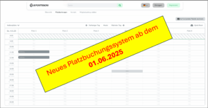 Sportision – unser neues Platzbuchungssystem ab dem 01.06.2025