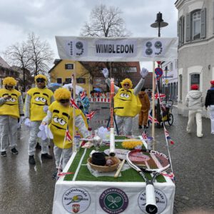 Faschingsumzug, 50 Jahre Tennisfreunde, Arbeitsbeitrag